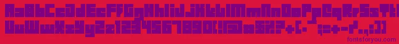 BDBID    Font – Purple Fonts on Red Background