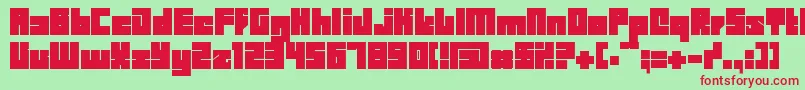 BDBID    Font – Red Fonts on Green Background