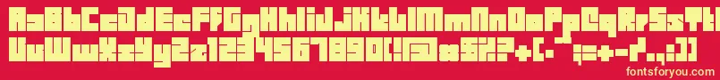 BDBID    Font – Yellow Fonts on Red Background