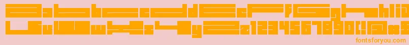 BDBIDL   Font – Orange Fonts on Pink Background