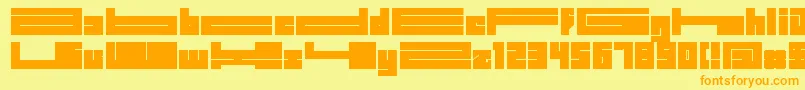 BDBIDL   Font – Orange Fonts on Yellow Background