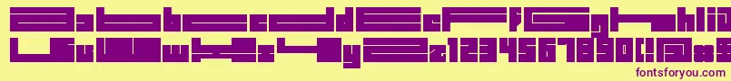 BDBIDL   Font – Purple Fonts on Yellow Background