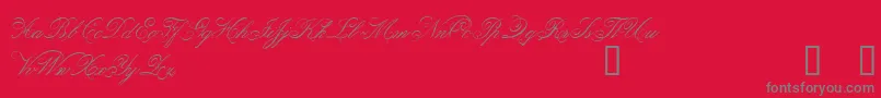 be       Font – Gray Fonts on Red Background