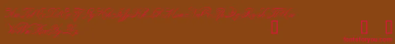 be       Font – Red Fonts on Brown Background