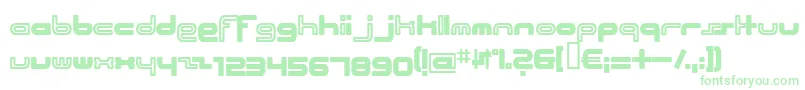 Beach Font – Green Fonts on White Background