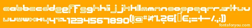 Beach Font – White Fonts on Orange Background