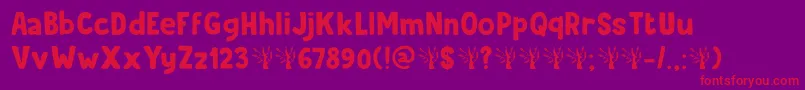 Подробнее о шрифте Beanstalker DEMO Шрифт Beanstalker DEMO – красные шрифты на фиолетовом фоне