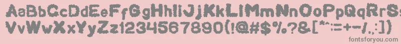 Beard Rider-Schriftart – Graue Schriften auf rosa Hintergrund