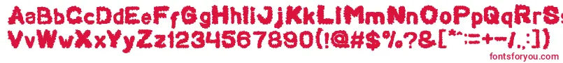 Шрифт Beard Rider – красные шрифты на белом фоне