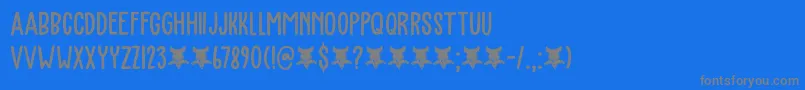 Bearskin DEMO Font – Gray Fonts on Blue Background