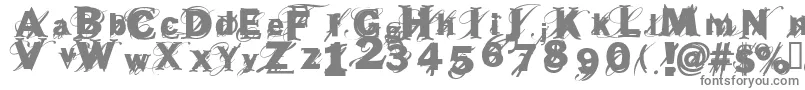 BEAST    Font – Gray Fonts on White Background