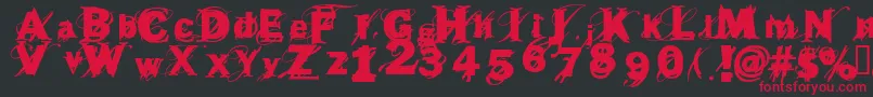 BEAST    Font – Red Fonts on Black Background