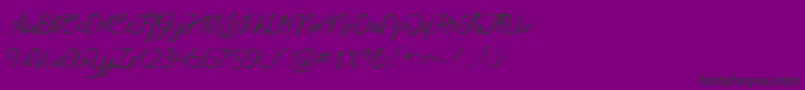 Beast Fantasia-fontti – mustat fontit violetilla taustalla