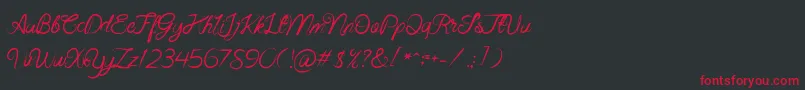 Beast Fantasia Font – Red Fonts on Black Background