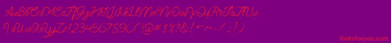 fuente Beast Fantasia – Fuentes Rojas Sobre Fondo Morado