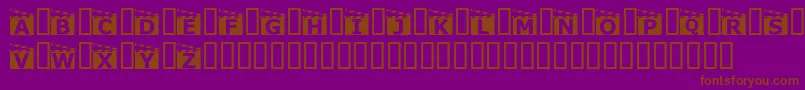 Movieboard Font – Brown Fonts on Purple Background