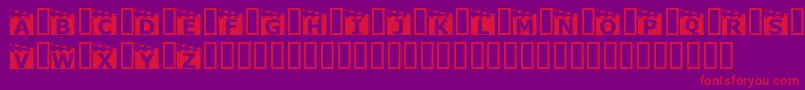 Movieboard Font – Red Fonts on Purple Background