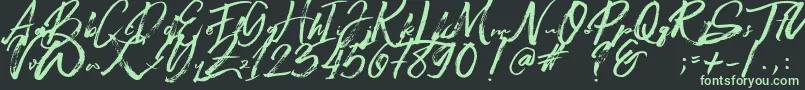 Beastmachine Font – Green Fonts on Black Background