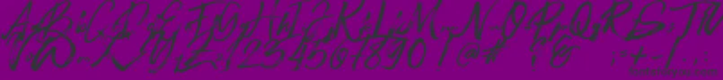 Beastmachine Font – Black Fonts on Purple Background