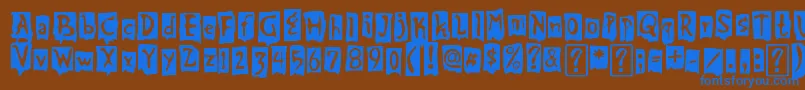 Lisätietoja beat my guest-fontista beat my guest-fontti – siniset fontit ruskealla taustalla