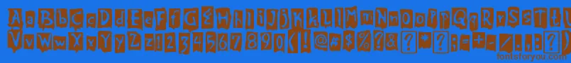Lisätietoja beat my guest-fontista beat my guest-fontti – ruskeat fontit sinisellä taustalla