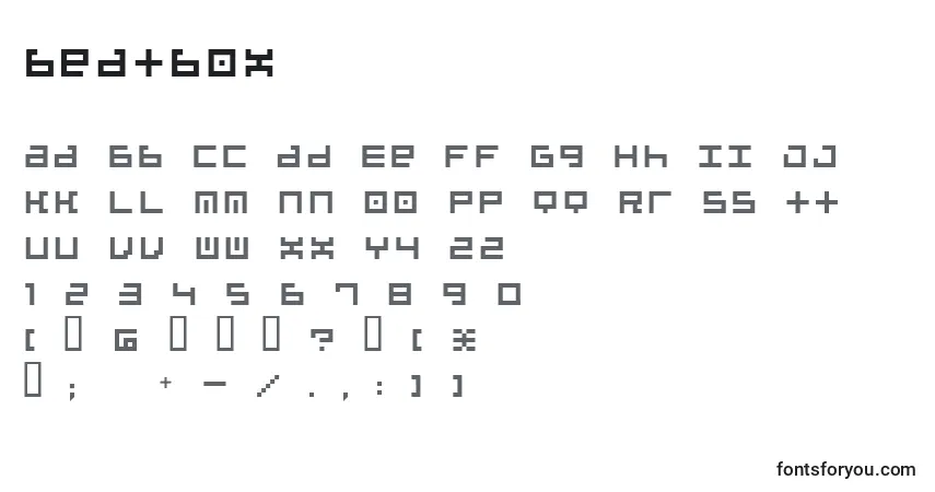 Шрифт Beatbox (120877) – алфавит, цифры, специальные символы