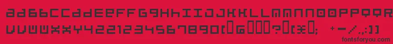 beatbox Font – Black Fonts on Red Background
