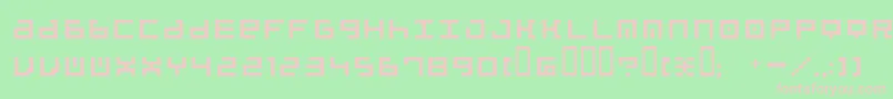 beatbox Font – Pink Fonts on Green Background