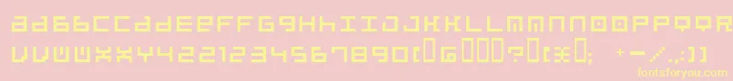 beatbox Font – Yellow Fonts on Pink Background