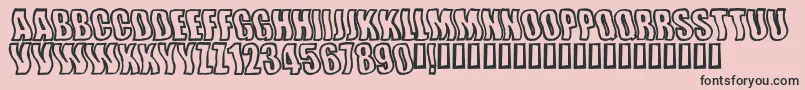 Wishfulwaves Font – Black Fonts on Pink Background