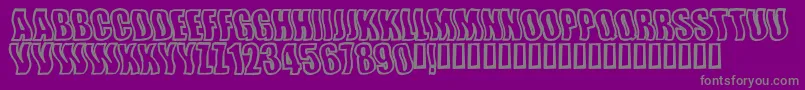 Police Wishfulwaves – polices grises sur fond violet