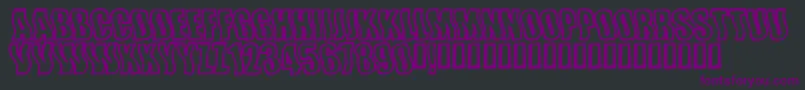 Wishfulwaves Font – Purple Fonts on Black Background