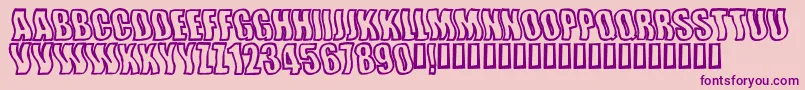 Wishfulwaves Font – Purple Fonts on Pink Background