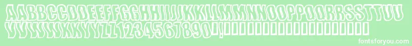 Wishfulwaves Font – White Fonts on Green Background