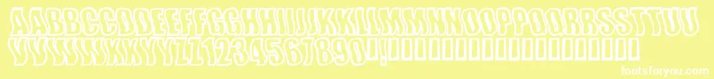 Wishfulwaves Font – White Fonts on Yellow Background