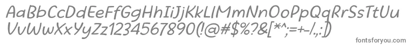 Шрифт Beatific Margella Regular Italic – серые шрифты