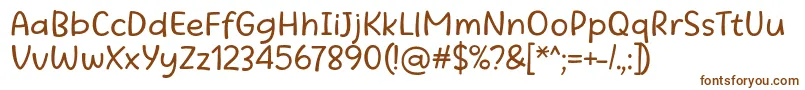 Beatific Margella Regular Font – Brown Fonts on White Background