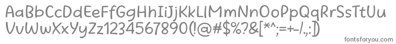 Шрифт Beatific Margella Regular – серые шрифты на белом фоне