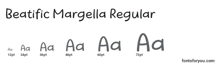 Größen der Schriftart Beatific Margella Regular