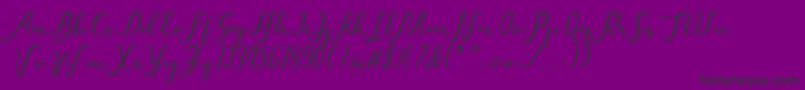 Weitere Informationen zur beatiful-Schriftart beatiful-Schriftart – Schwarze Schriften auf violettem Hintergrund
