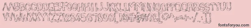 BeatnikHayseed Font – Black Fonts on Pink Background