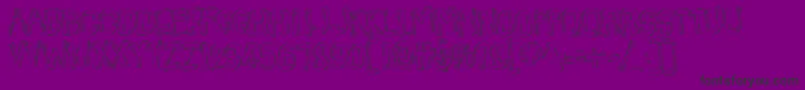 BeatnikHayseed Font – Black Fonts on Purple Background