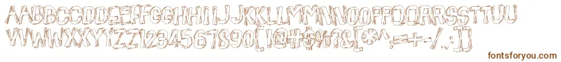 BeatnikHayseed Font – Brown Fonts on White Background