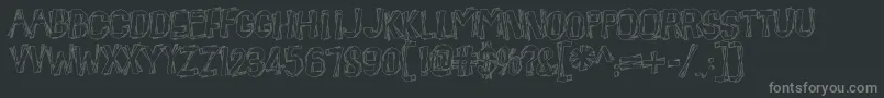 BeatnikHayseed Font – Gray Fonts on Black Background