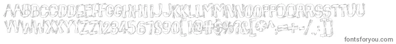 Шрифт BeatnikHayseed – серые шрифты на белом фоне