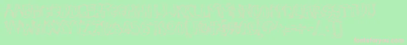 BeatnikHayseed Font – Pink Fonts on Green Background