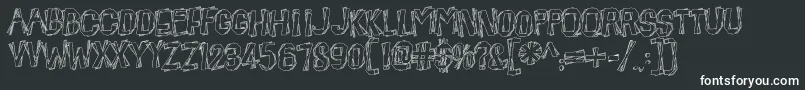 BeatnikHayseed Font – White Fonts on Black Background