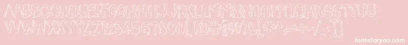 BeatnikHayseed Font – White Fonts on Pink Background