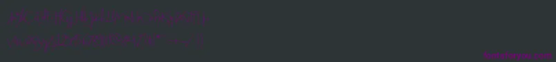 Шрифт Beatrix Signature – фиолетовые шрифты на чёрном фоне