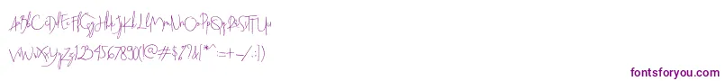 Fonte Beatrix Signature – fontes roxas